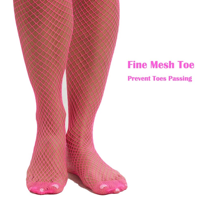 JarseHera Fishnets Thigh High stockings Silicone Lace Top Stay Up Sheer Nylon Hosiery (1 Pair,Pink, Large/X-Large) - Image 5