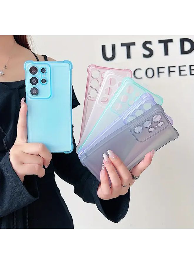Hybrid Mixed Color 2 Four Corner Bumper Clear Case For Galaxy A05 Simple Fall Feel Impact Protection Drop Resistant Cover - Image 2