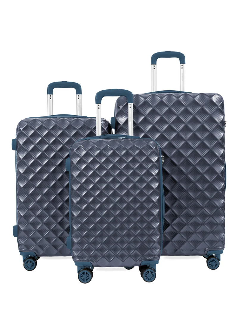 بارا جون طقم حقائب سفر باراجون ديا ميكس 3 قطع ABS+PC – مقاسات 20 و24 و28 إنش، شنط صلبة بعجلات دوارة 360° (8 عجلات)