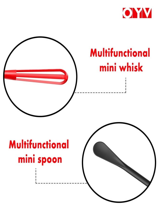 OYV Timeless Kitchen Colors Mini Whisk Set, 8.5 in Mini Whisks for Cooking, 3 Pieces Small Wisk For Whisking, Beating, Blending Ingredients, Mixing Sauces, BPA Free Tiny Whisk - Image 3