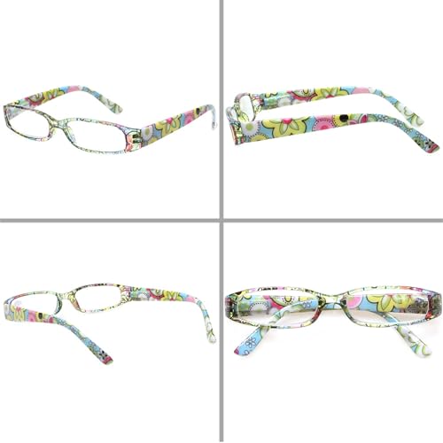 Kerecsen Women's Reading Glasses 4 Pairs Ladies Fashion Spring Hinge Readers (4 Pack Mix, 1.25) - Image 4