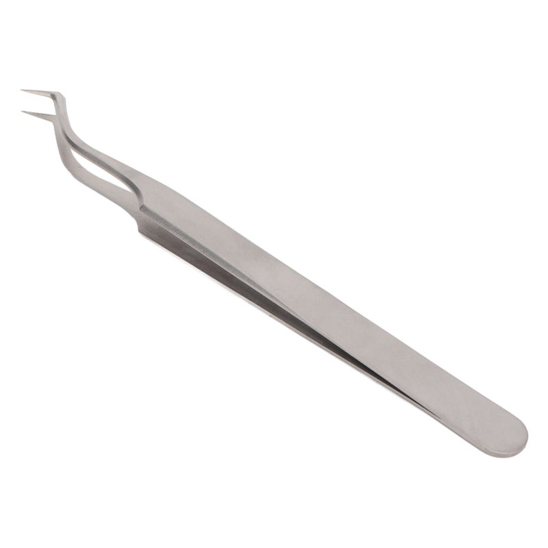 Eyelash Grafting Tweezer Stainless Steel High Precision Application Lash Extension Tweezer for Manicure Silver Upgrade Tweezer - Image 2