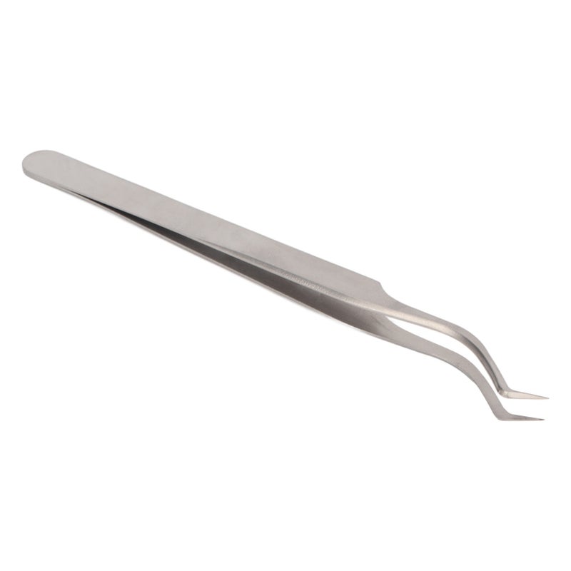 Eyelash Grafting Tweezer Stainless Steel High Precision Application Lash Extension Tweezer for Manicure Silver Upgrade Tweezer - Image 1