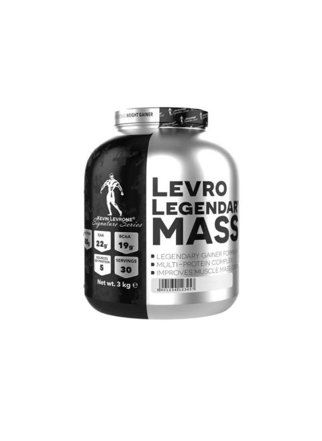 KEVIN LEVRONE Levro Legendary Mass, Legendary Gainer Formula, Cookies And Cream Flavour, 3kg 