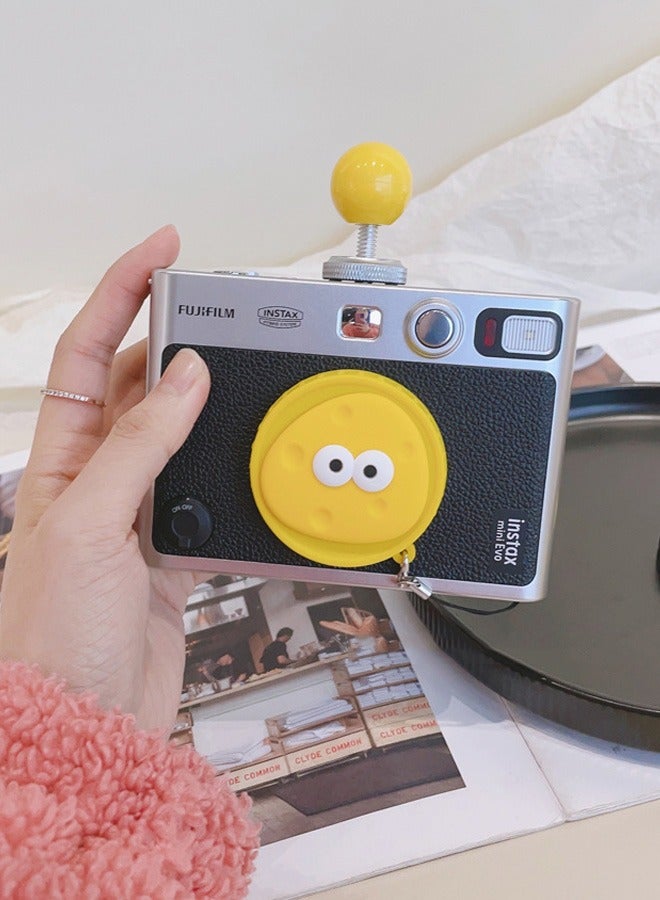 زفيف غطاء عدسة لغطاء عدسة Fujifilm Instax Mini Evo ، Fuji Mini Association لغطاء عدسة Fuji Instax Mini Evo ، Captons Cartoon Cartoon Capto Clot Mini Evo Cap (بدون كاميرا) - Image 1