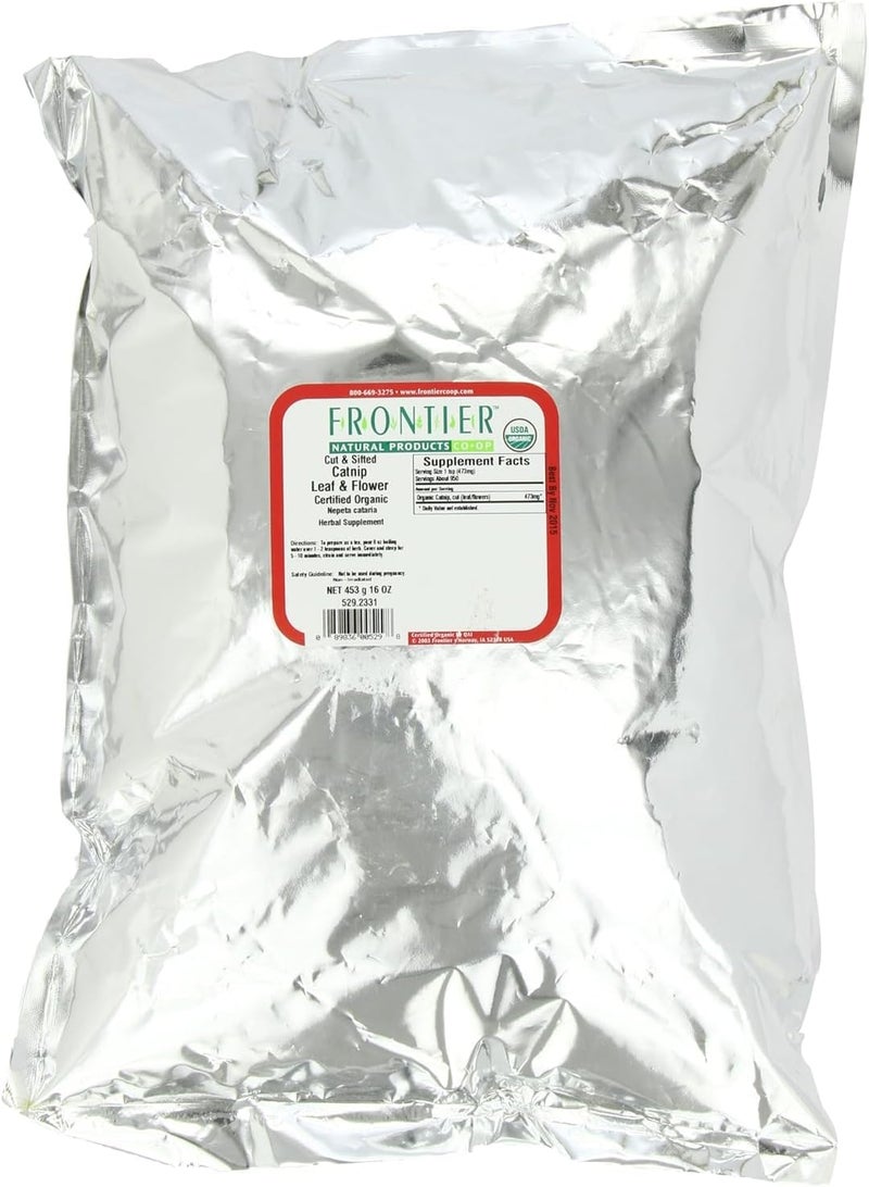 Frontier Co-op Organic Catnip Leaf & Flower, Cut & Sifted - 1 lb Bulk Bag - Image 2