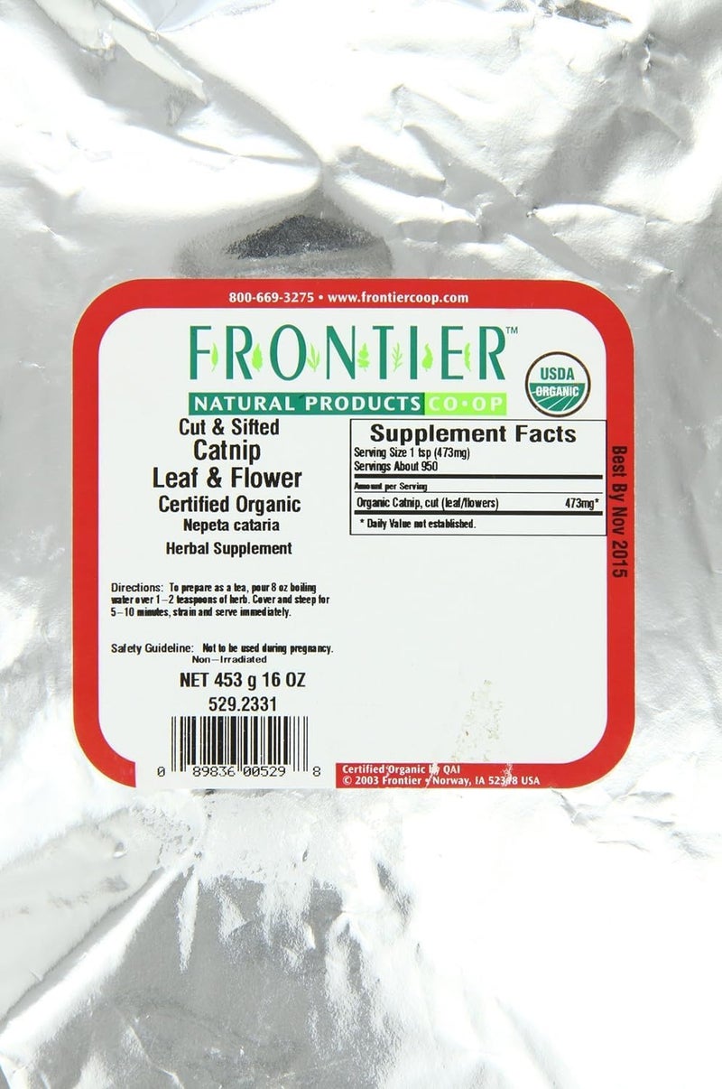 Frontier Co-op Organic Catnip Leaf & Flower, Cut & Sifted - 1 lb Bulk Bag - Image 3