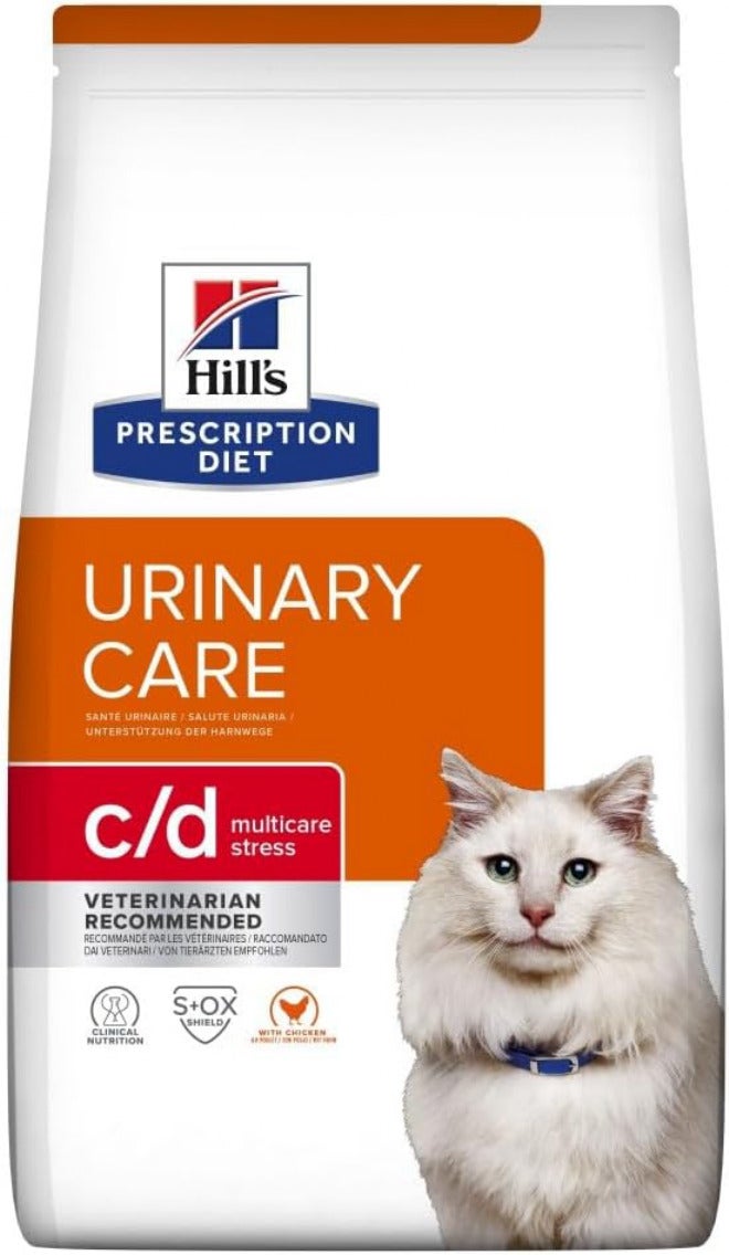 هيل طعام القطط الجاف Hill’s Prescription Diet Veterinary c/d بالدجاج للعناية بالمسالك البولية، وزن 1.5 كجم - Image 1