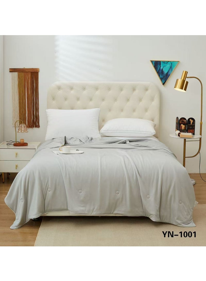 ShinyFlower Cooling Technology Summer Comforter With 100% Polyamide Fabric And Cooling Fill Ultra-Soft Lightweight Quilt Single Size 160x220cm Double Size 220x240cm - Image 1