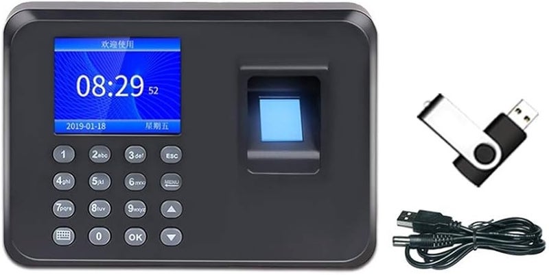 Fingerprint Time Attendance Machine Punch Recorder Power Failure Can Punch Chinese English - Image 3