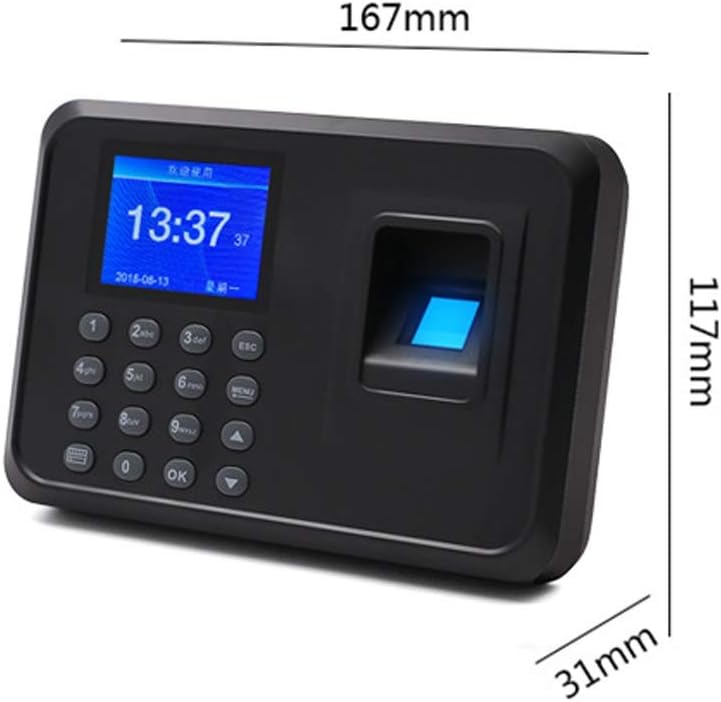 Fingerprint Time Attendance Machine Punch Recorder Power Failure Can Punch Chinese English - Image 1