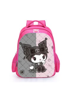 Manufacturer cartoon animation 42cm backpack Kuromi printed primary and secondary school student schoolbag,Library B-9 Pink - Small Size