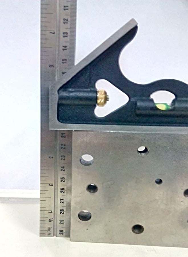 KRISTEEL | Combination Try & Metre Square - 2 pc. Set (300 mm.) Polish Finish [1516A] - Image 3