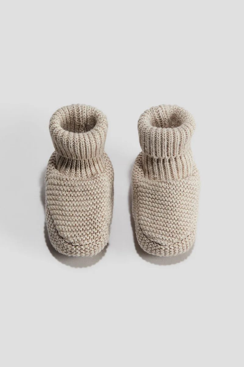 H&M Cotton-knit bootees