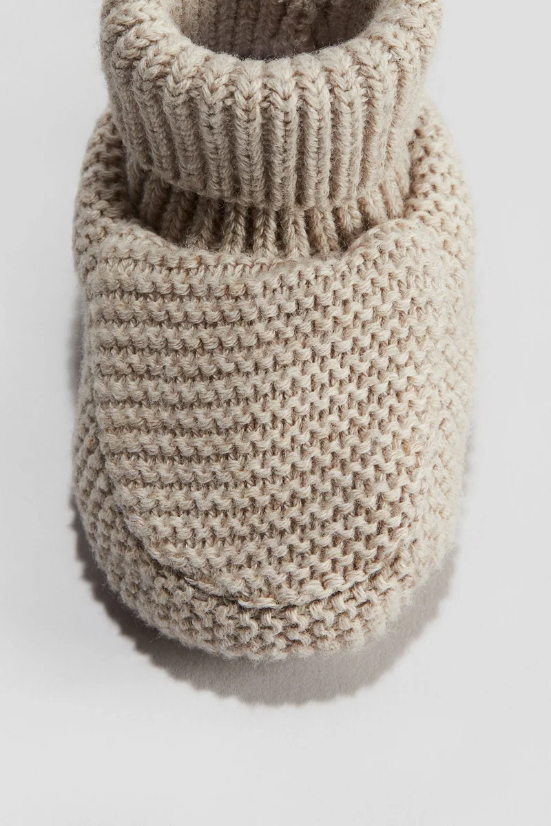 H&M Cotton-knit bootees