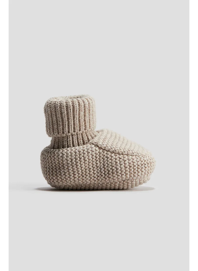 H&M Cotton-knit bootees