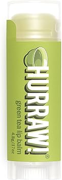 Hurraw Green Tea Lip Balm Organic Certified Vegan Cruelty and Gluten Free NonGMO 100 Natural Ingredients Bee Shea Soy and Palm Free Made in USA - Image 1
