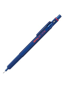 Rotring 600 Mechanical Pencil Hb 0.7 Mm Blue All-Metal Body Hexagonal Barrel  - Image 1