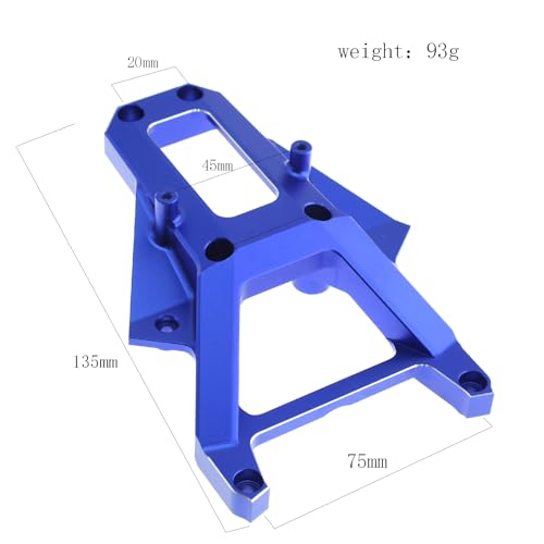 YoyoHobby Front Bulkhead Cover Aluminium Alloy for Traxxas XRT 8S Brushless Electric Race Truck 780864 Upgrade Parts Dark Blue - Image 5