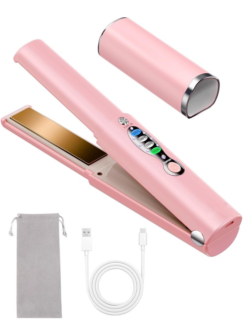 چويي مملس شعر، مسطح تيتانيوم سريع التسخين مع أيون سالب لشعر ناعم، 2 في 1 ثلاثي الأبعاد عريض اللوح لجميع أنواع الشعر - Image 1