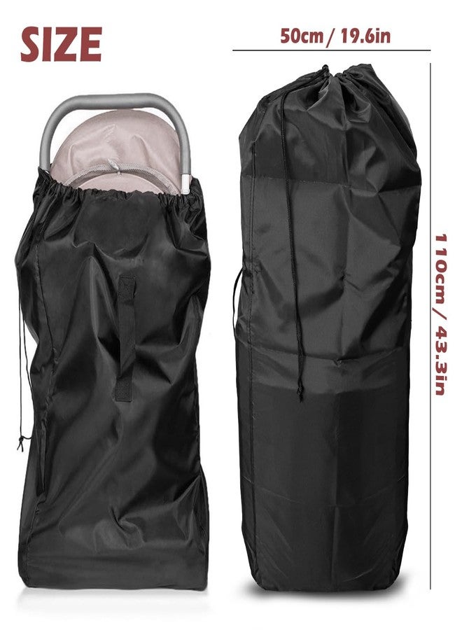 DOERDO DD DOERDO Stroller Transport Bags, Large Foldable Carrying Storage Bag for Airplane Gate Check Train Travel, 19.6x23.3Inch - Image 2