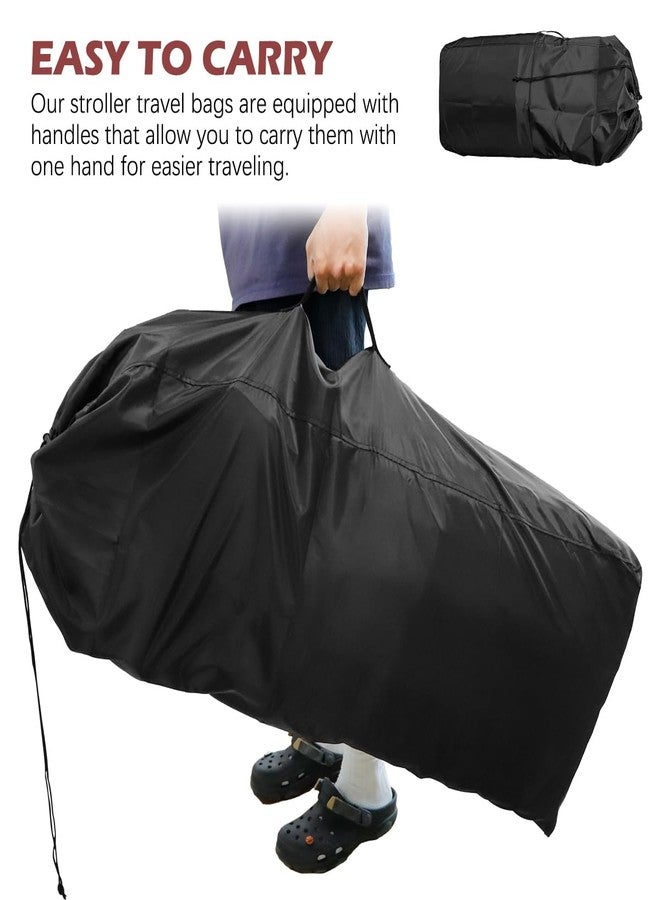 DOERDO DD DOERDO Stroller Transport Bags, Large Foldable Carrying Storage Bag for Airplane Gate Check Train Travel, 19.6x23.3Inch - Image 5