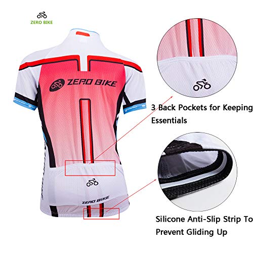ZEROBIKE® Women's Short Sleeve Cycling Jersey Jacket Cycling Shirt Quick Dry Breathable Mountain Clothing Bike Top - Image 4