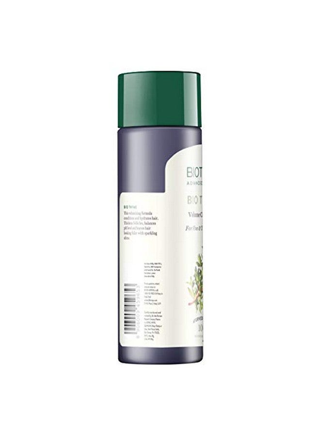 Biotique Bio Thyme Volume Conditioner Fine & Thinning Hair|Gives Volume & Bounce To Hair|Helps In Thicken Follicles|100% Botanical Extracts|Suitable All Skin Types|200 Millilitre-Peppermint,Thyme - Image 2