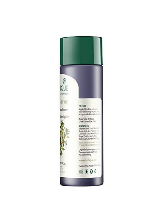 Biotique Bio Thyme Volume Conditioner Fine & Thinning Hair|Gives Volume & Bounce To Hair|Helps In Thicken Follicles|100% Botanical Extracts|Suitable All Skin Types|200 Millilitre-Peppermint,Thyme - Image 3