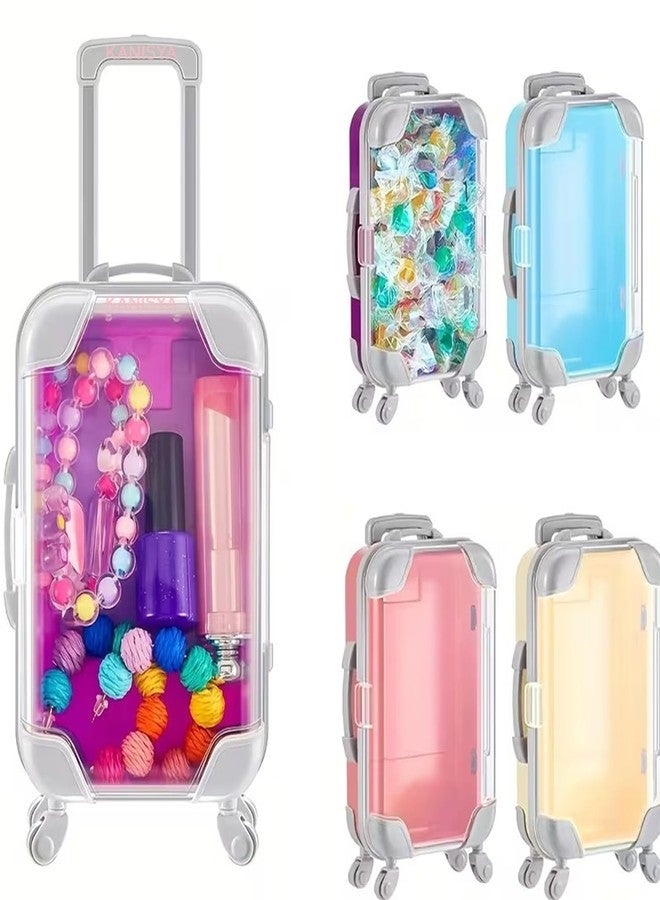 VANITYA حقيبة سفر صغيرة من فانيتيا لتنظيم الرموش ومستحضرات التجميل | صندوق تخزين مكياج أنيق للسفر | منظم مستحضرات تجميل صغير محمول لوصلات الرموش والمجوهرات والإكسسوارات الصغيرة (عبوة من قطعة واحدة) - Image 1