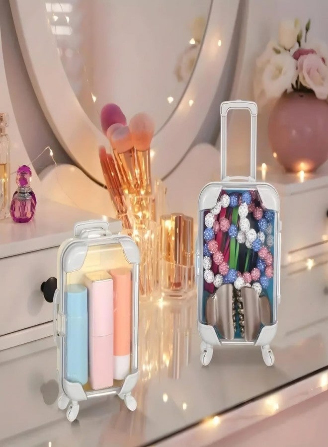 VANITYA حقيبة سفر صغيرة من فانيتيا لتنظيم الرموش ومستحضرات التجميل | صندوق تخزين مكياج أنيق للسفر | منظم مستحضرات تجميل صغير محمول لوصلات الرموش والمجوهرات والإكسسوارات الصغيرة (عبوة من قطعة واحدة) - Image 5