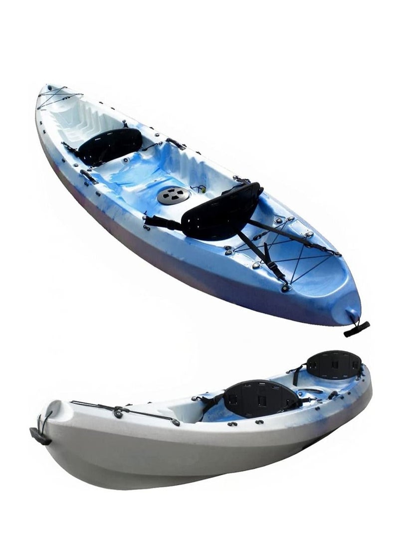Winner Nereus 2 Blue & White Double Sit On Top Fishing Kayak Without Seat - Image 1