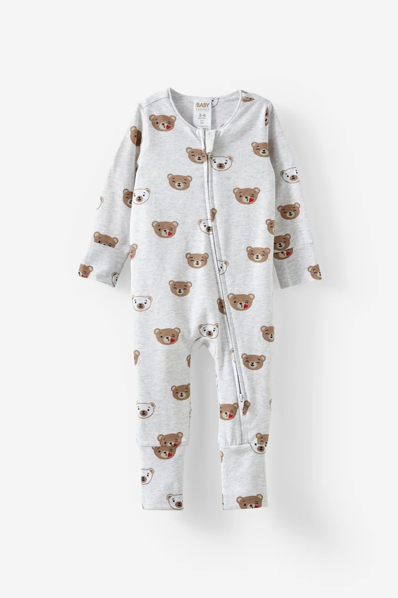 Cotton On Growie Long Sleeve Zip Romper