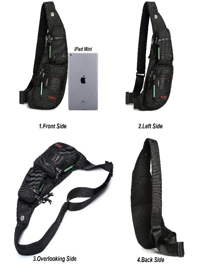 NicGid Nicgid Sling Bag Chest Shoulder Backpack Crossbody Bags for Men Women - Image 5