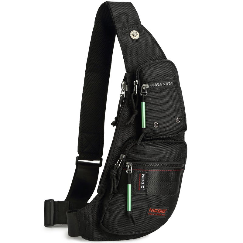 NICGID Sling Bag Chest Shoulder Backpack Crossbody Bags Casual Daypack for Men Women - Image 1