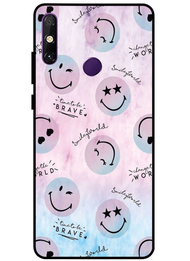 EYE CATCH Protective Case Cover For Huawei Enjoy 20E Smiley Faces Multicolor  - Image 1