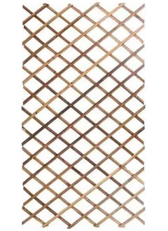 HOME TASTE TOMSUN Portable Expanding Wicker Garden Wooden Fence Decorative Willow Lattice Panel for Home, Garden, and Outdoor Villas Trellis Plant Support for Climbing Plants  - Image 1