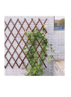 HOME TASTE TOMSUN Portable Expanding Wicker Garden Wooden Fence Decorative Willow Lattice Panel for Home, Garden, and Outdoor Villas Trellis Plant Support for Climbing Plants  - Image 3