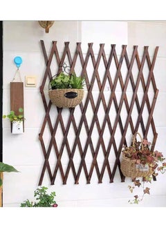 HOME TASTE TOMSUN Portable Expanding Wicker Garden Wooden Fence Decorative Willow Lattice Panel for Home, Garden, and Outdoor Villas Trellis Plant Support for Climbing Plants  - Image 5
