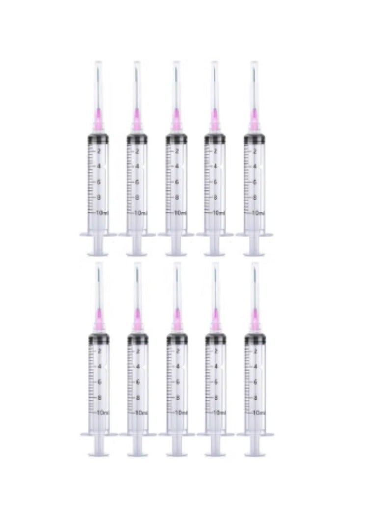 SKYLINE Pack Of 10 Medical Disposable Syringe 10ml With Needle - Image 2