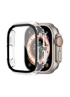 Generic ELMO3EZZ Ultra thin Hard PC Case Compatible for Apple Watch Ultra 49mm with Tempered Glass Film Screen Protector,Overall Protective Cover Cases for iWatch 49mm,Watch Cover for & Men,(Transparent)  - Image 1