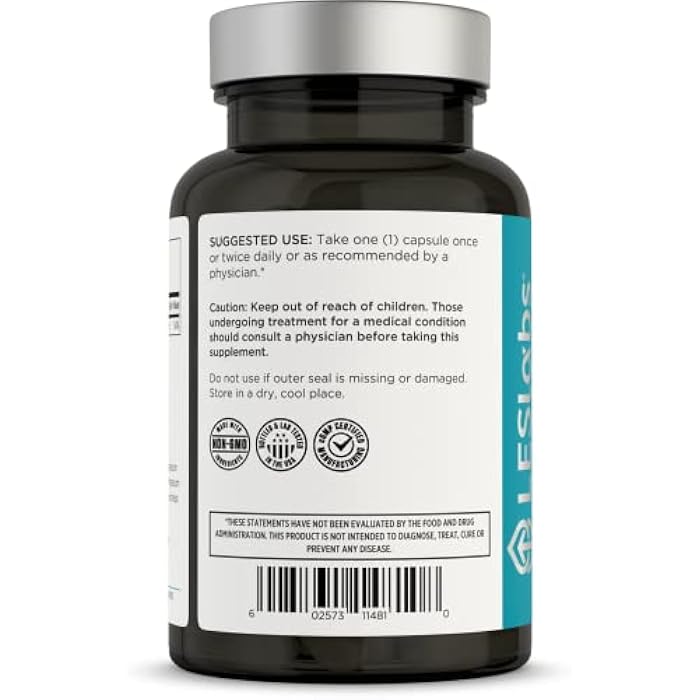 LES Labs Magnesium Citrate – Stress Relief, Restful Sleep, Heart Health, Metabolism, Nerve & Muscle Function – Non-GMO Supplement – 120 Capsules - Image 2