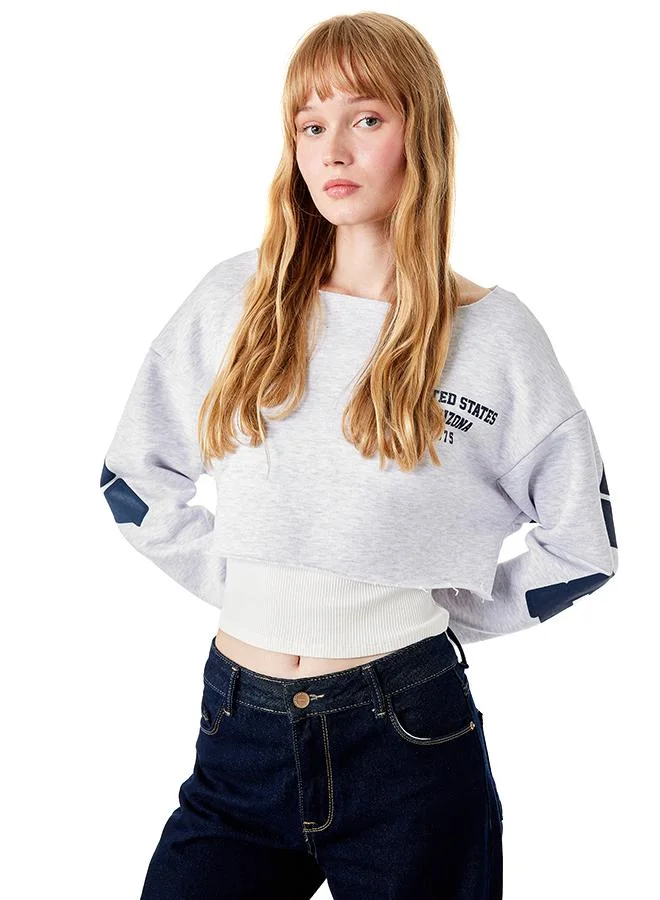 Koton Crop Sweatshirt