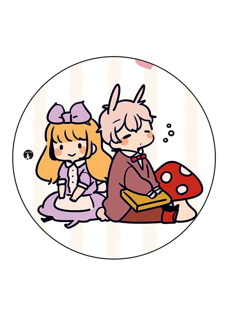 RKN Boy And A Girl Printed Mouse Pad Multicolour