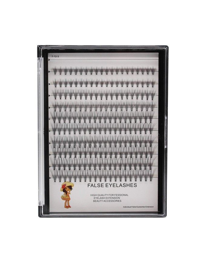 Bodermincer Large Box 200Pcs 10D 8101214Mm Mixed Professional Makeup Individual Cluster Eye Lashes Grafting Fake False Eyelashes (8101214Mm Mixed) - Image 1