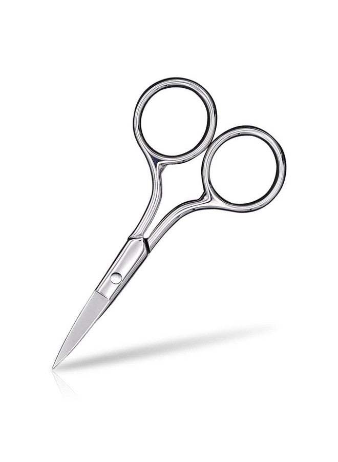 AsonTao Eyebrow Scissors Small Scissors For Hair Eyebrows Nose Hair Beard Eyelashes Cuticle. Stainless Steel Fine Straight Tip Nose Hair Scissors Asontao - Image 2