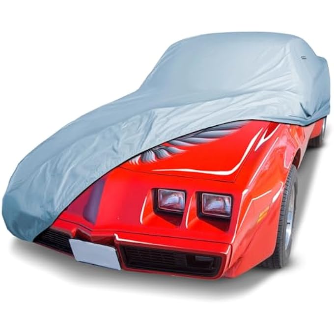 rayihni Premium Car Cover for 1974-1981 Pontiac Trans AM Waterproof All Weather Rain Snow UV Sun Hail Protector for Automobiles, Automotive Accessories Full Exterior Indoor Outdoor Car Cover - Image 2
