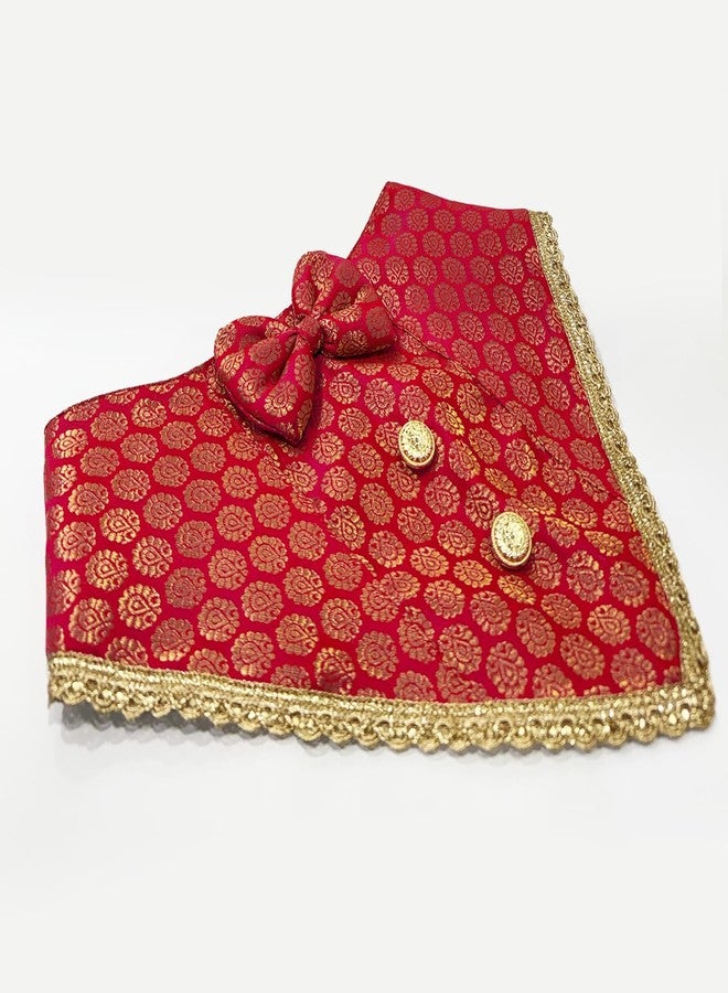 PawsIndia Festive Tuxedo for Dogs & Cats - Traditional Party Outfit for Pets - Elegant Red Tuxedo for Festivals, Weddings & Celebrations - Comfortable Formal Wear for Small to Large Breeds - Image 1