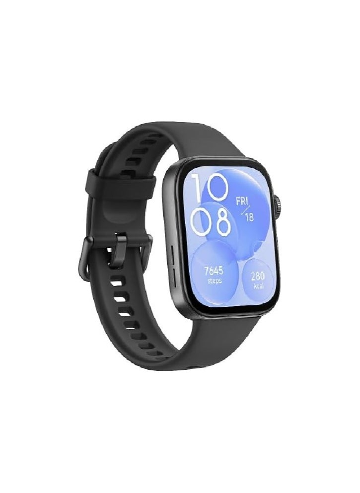 Generic - WATCH FIT 3 Smartwatch, 1.82" AMOLED Display, Ultra-Slim Design, All-Round Fitness Management, Comprehensive Health Management, Durable Battery Life, Compatible with iOS & Android, Black - Image 1