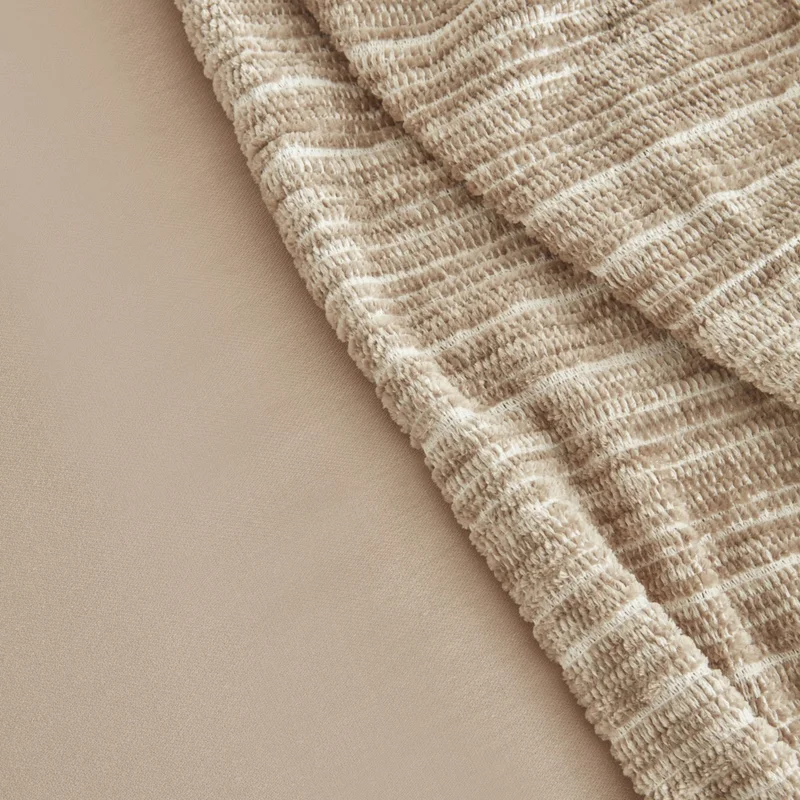 كاراجا هوم Weena Double Crepe Duvet Cover Jacquard Pique Set Beige